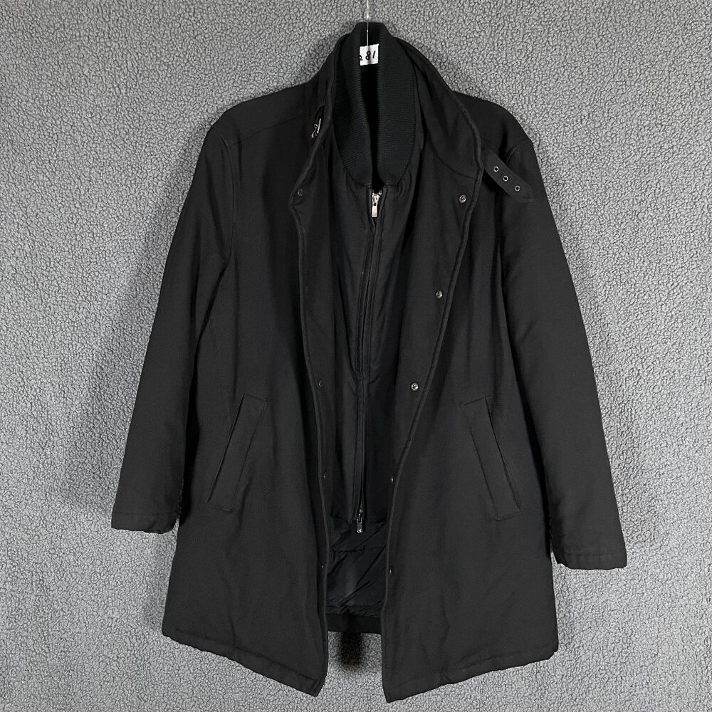 Loro Piana Storm System Zelander High Tenacity for Harry Rosen Wool Coat Size 52
